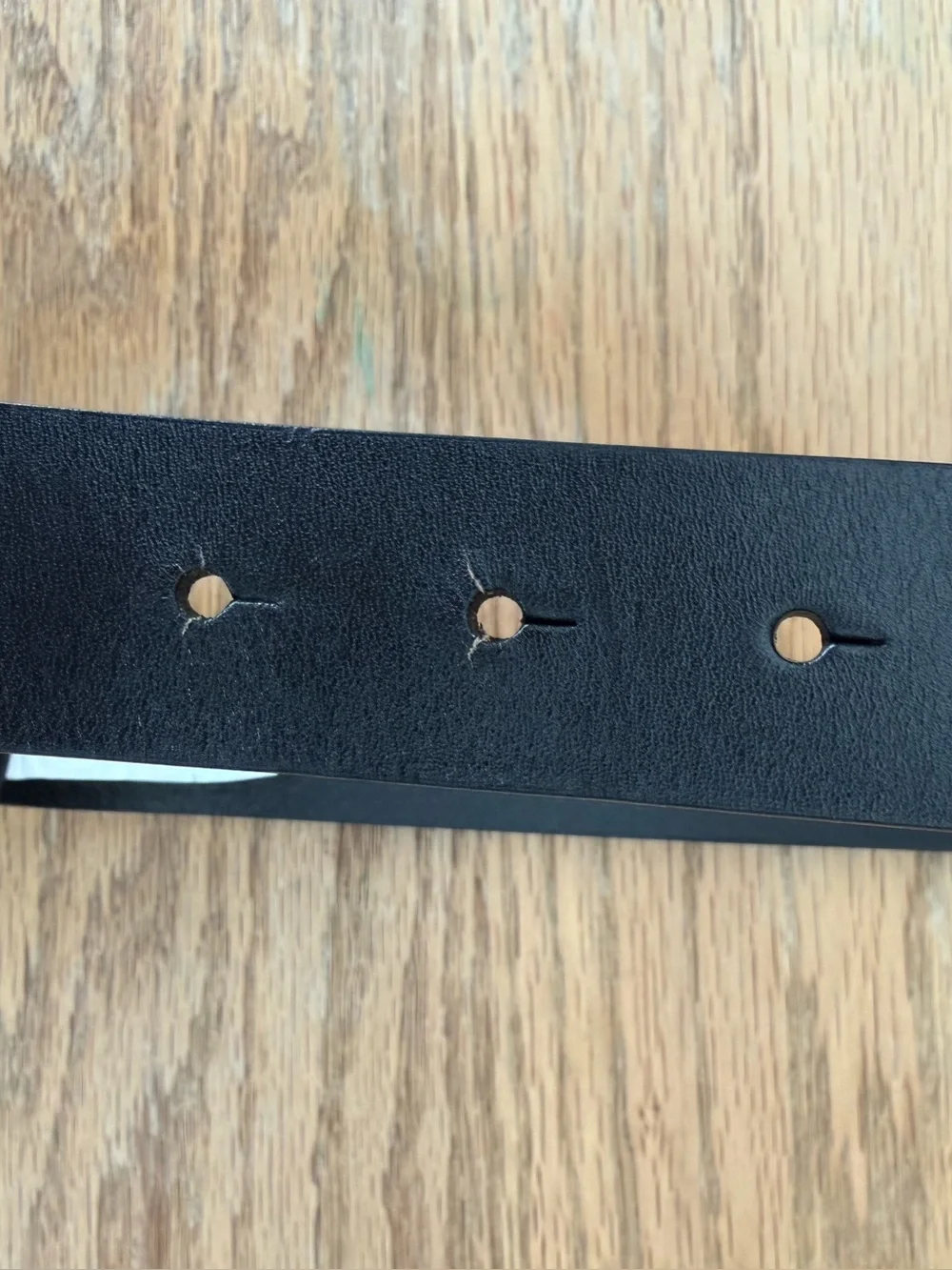 Aritzia Pillar Black Silver Leather Belt w Quick Release Buckle XS